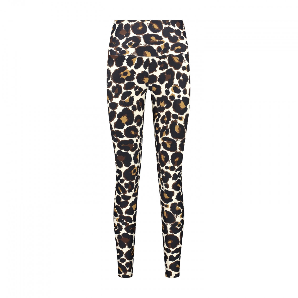 Classic Leggings High Waistband Leopard Off White